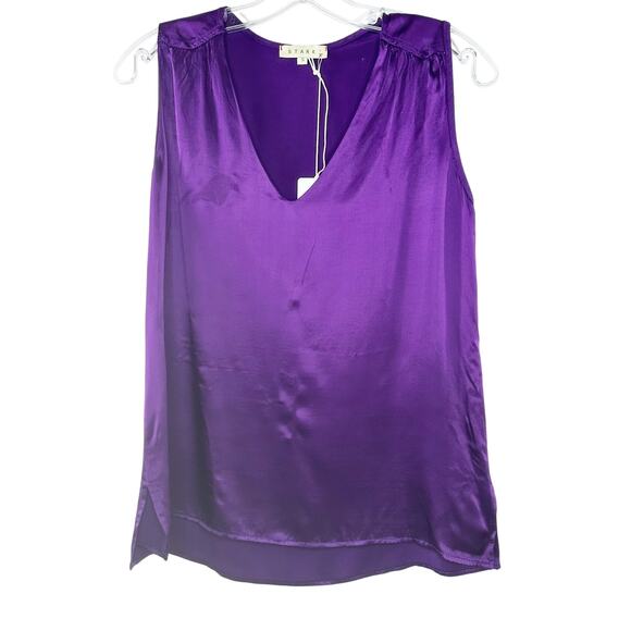 STARK x Silky Sylvie Sleeveless Top Tank Purple FA24-1512xSIL NEW NWT XS XSmall - Picture 1 of 6
